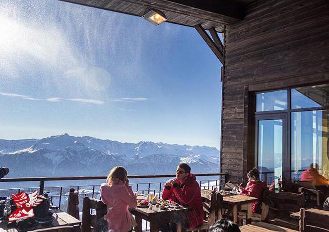 Rosa Khutor: restaurante. Top 10