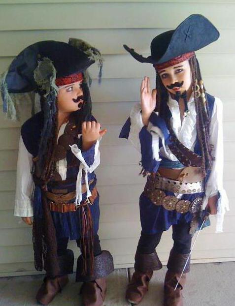 Jack Sparrow - Costumul de Anul Nou pentru un copil