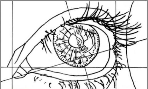 Cum de a desena un ochi creion în etape