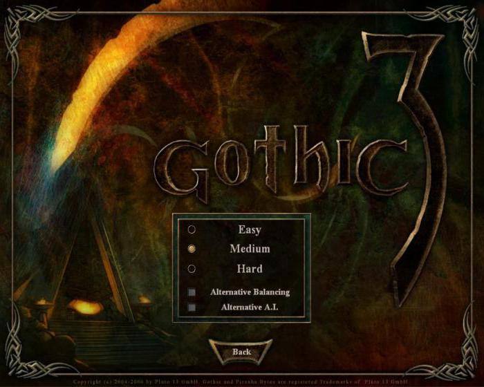 gothic 3 echilibru alternativ ceea ce este