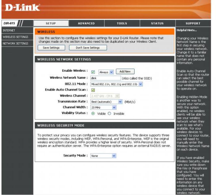 Cum se configurează un router D-Link Dir 615: instrucțiuni pas cu pas cu o fotografie