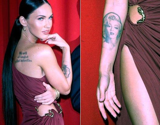 Informații interesante despre stele: tatuajul Megan Fox
