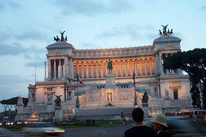 Țară Italia. Provincia Italiei. Capitala Italiei