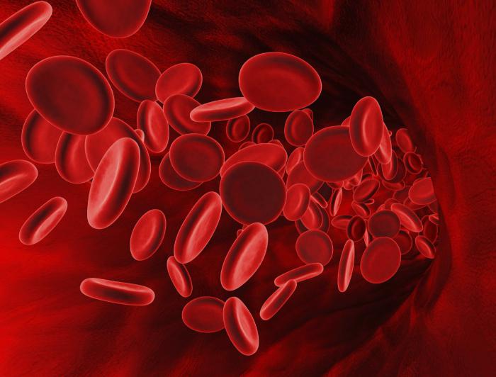 Celule roșii sanguine reduse în sângele cauzei